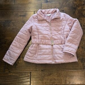 NWOT New York & Company Coat Size L Mauve Pink
